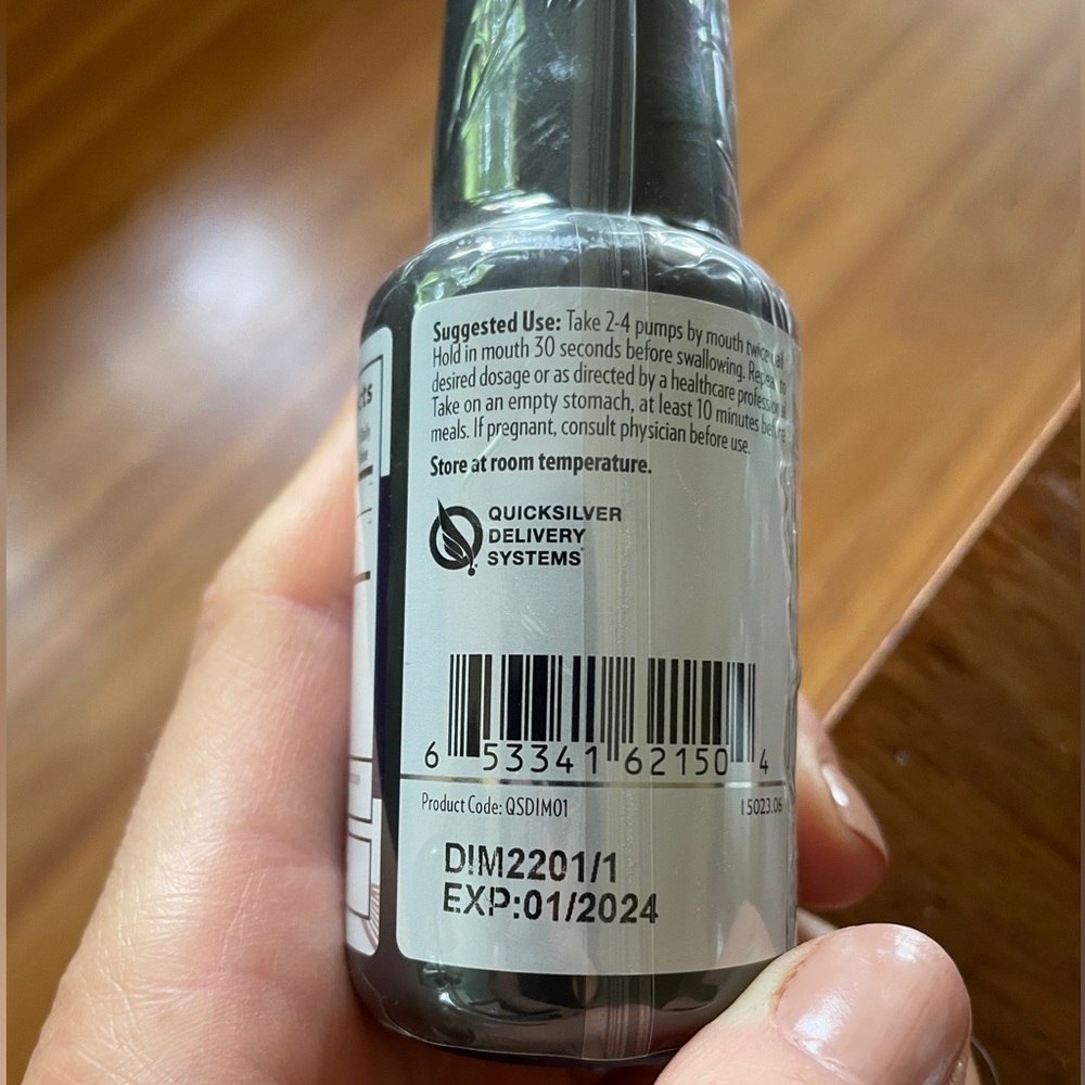 2 Bottles of Quicksilver Scientific Nano-Emulsified DIM - Picture 3 of 4